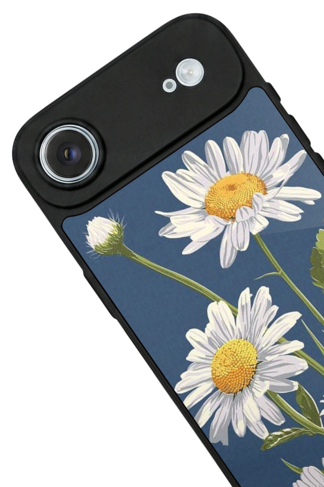 iPhone 17 Air Uyumlu Papatya Tasarımlı Glossy Premium Kılıf