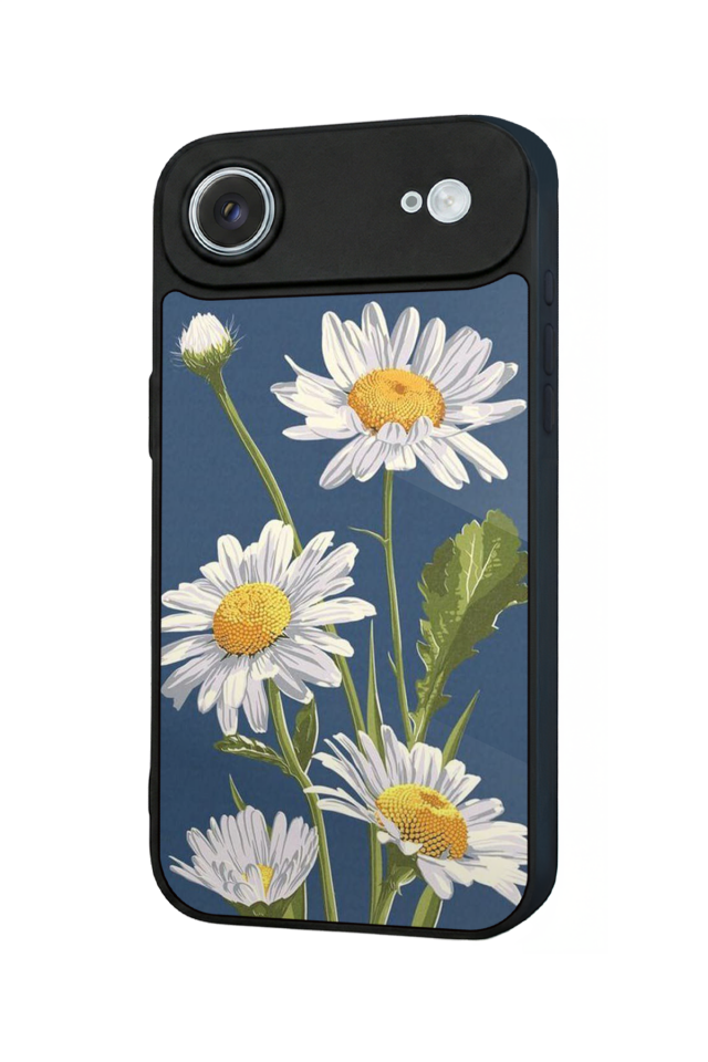 iPhone 17 Air Uyumlu Papatya Tasarımlı Glossy Premium Kılıf