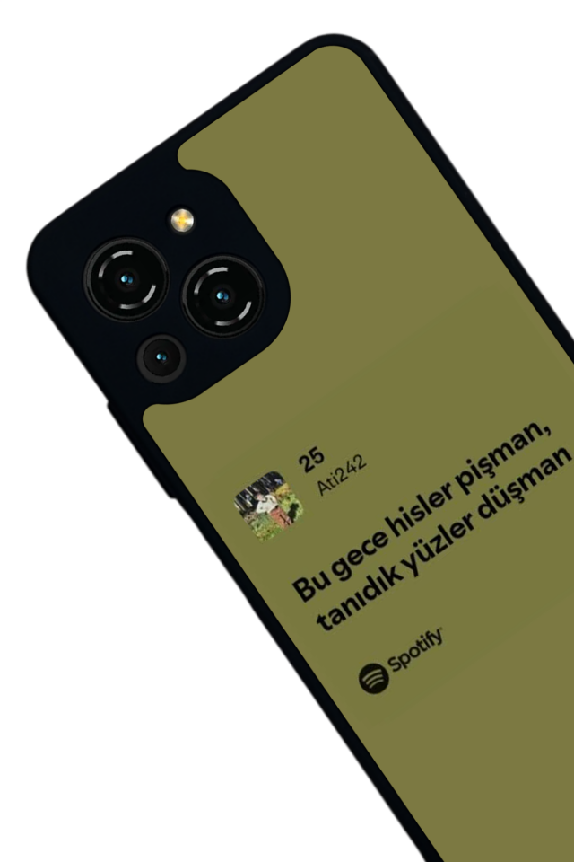 Reeder S23 Pro Max Uyumlu Sarki Sozleri Tasarımlı Glossy Premium Kılıf