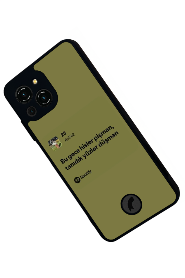 Reeder S23 Pro Max Uyumlu Sarki Sozleri Tasarımlı Glossy Premium Kılıf