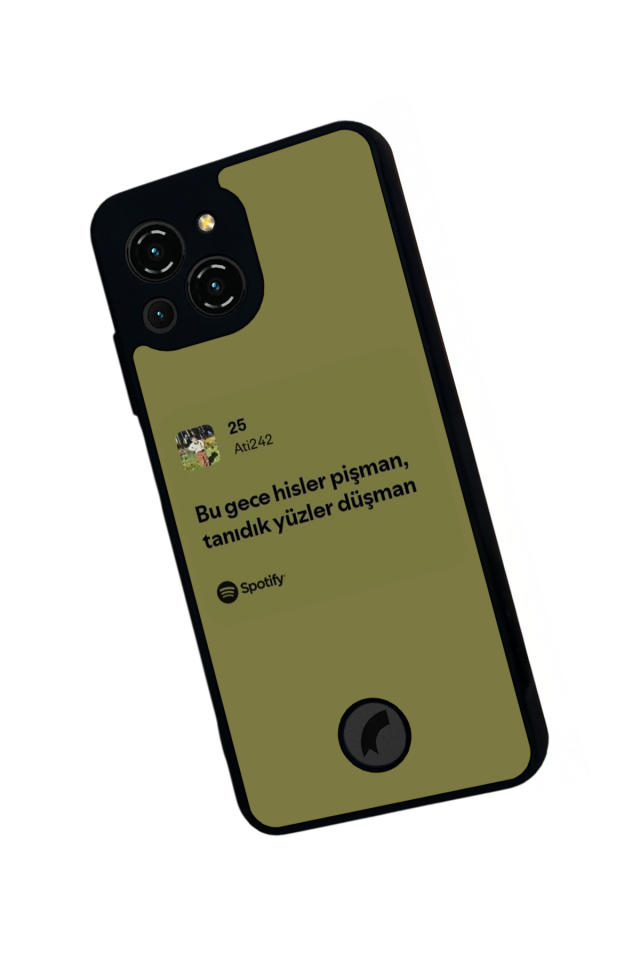 Reeder S23 Pro Max Uyumlu Sarki Sozleri Tasarımlı Glossy Premium Kılıf