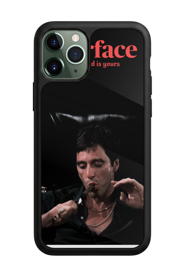iPhone 11 Pro Max Uyumlu Scarface Tasarımlı Glossy Premium Kılıf