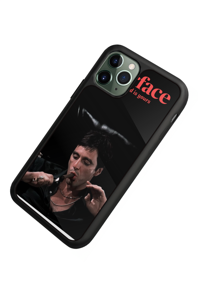 iPhone 11 Pro Max Uyumlu Scarface Tasarımlı Glossy Premium Kılıf