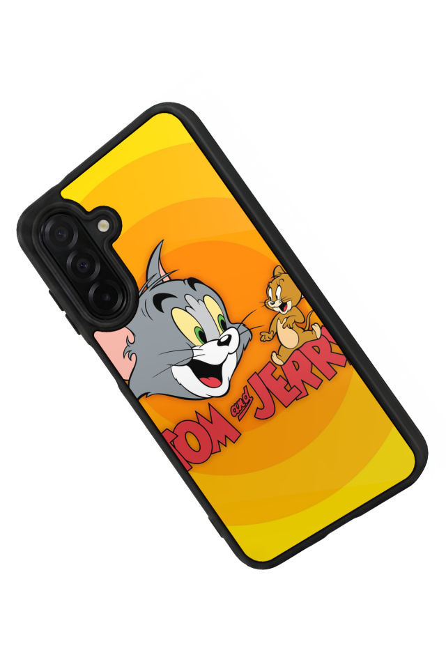 Samsung Galaxy A56 Uyumlu Tom And Jerry Tasarımlı Glossy Premium Kılıf