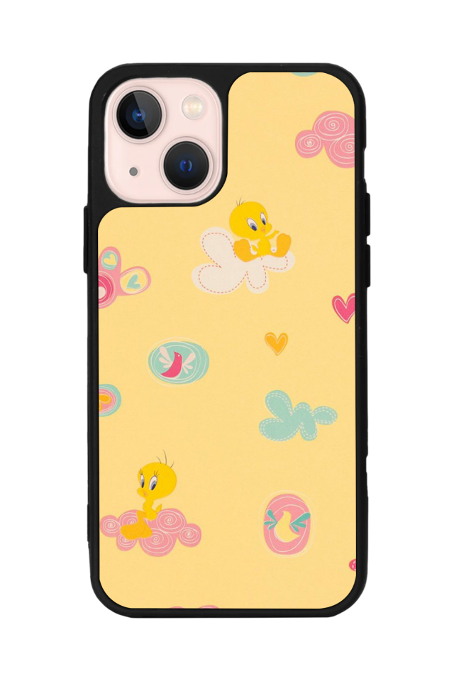 iPhone 14 Plus Uyumlu Tweety Tasarımlı Glossy Premium Kılıf