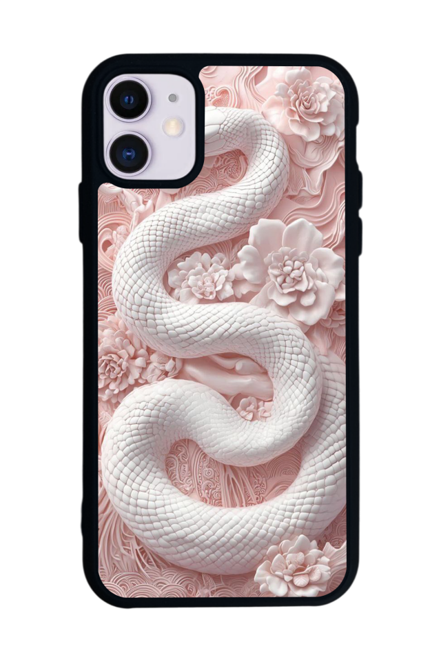 iPhone 11 Uyumlu Yılan Tasarımlı Glossy Premium Kılıf