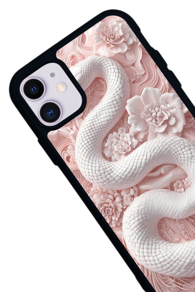 iPhone 11 Uyumlu Yılan Tasarımlı Glossy Premium Kılıf