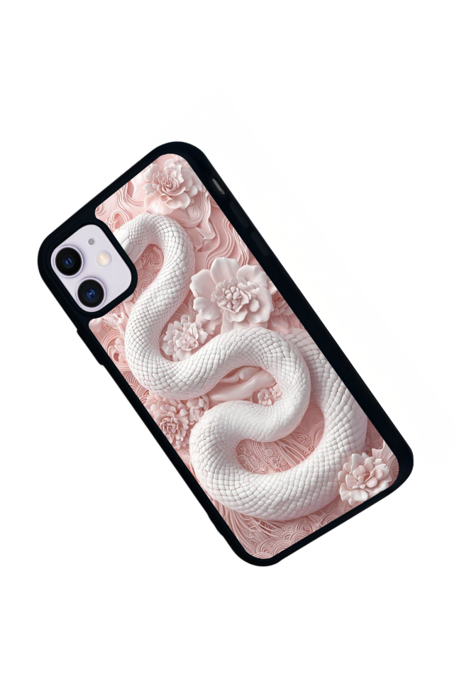 iPhone 11 Uyumlu Yılan Tasarımlı Glossy Premium Kılıf