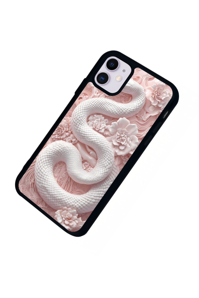 iPhone 11 Uyumlu Yılan Tasarımlı Glossy Premium Kılıf