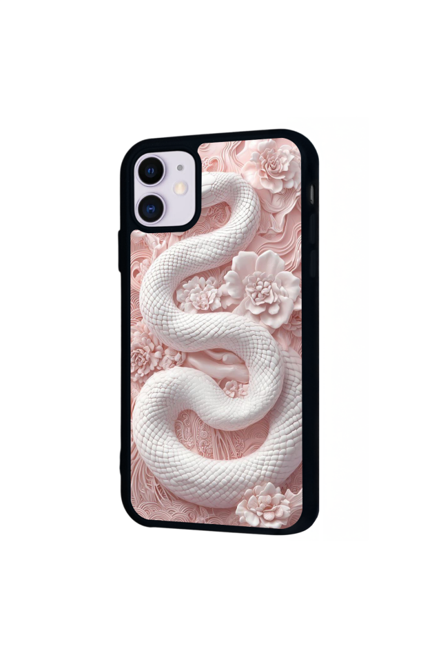 iPhone 11 Uyumlu Yılan Tasarımlı Glossy Premium Kılıf