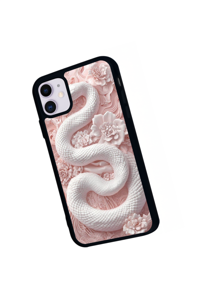 iPhone 11 Uyumlu Yılan Tasarımlı Glossy Premium Kılıf