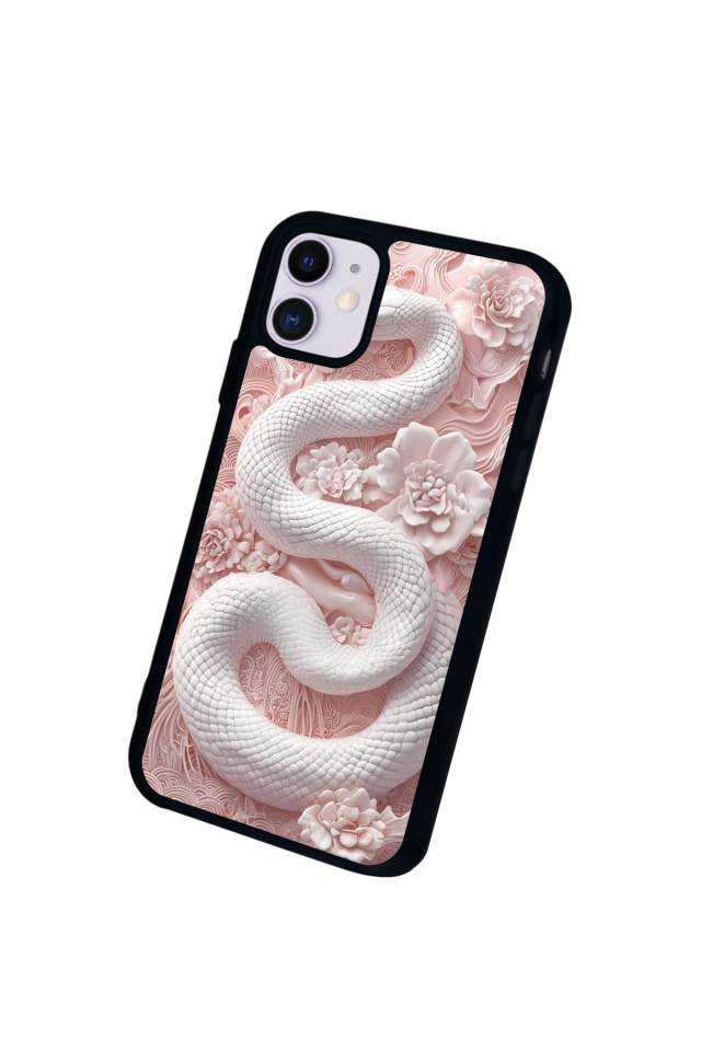 iPhone 11 Uyumlu Yılan Tasarımlı Glossy Premium Kılıf