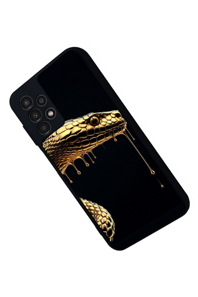 Samsung Galaxy A13 Uyumlu Yılan Tasarımlı Glossy Premium Kılıf
