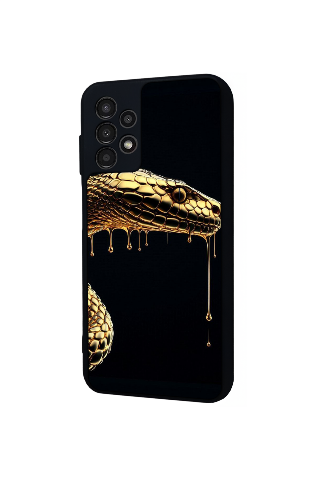 Samsung Galaxy A13 Uyumlu Yılan Tasarımlı Glossy Premium Kılıf