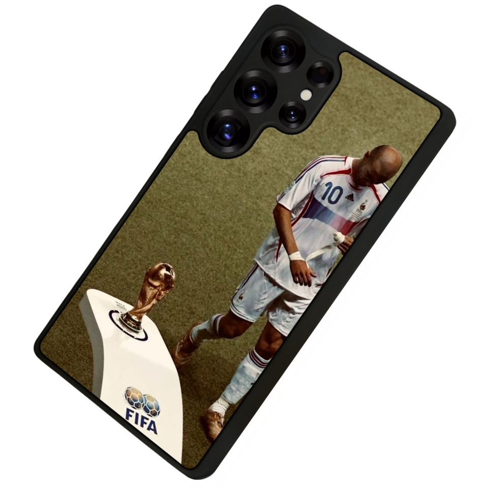 Samsung Galaxy S25 Ultra Uyumlu Zidane Tasarımlı Glossy Premium Kılıf