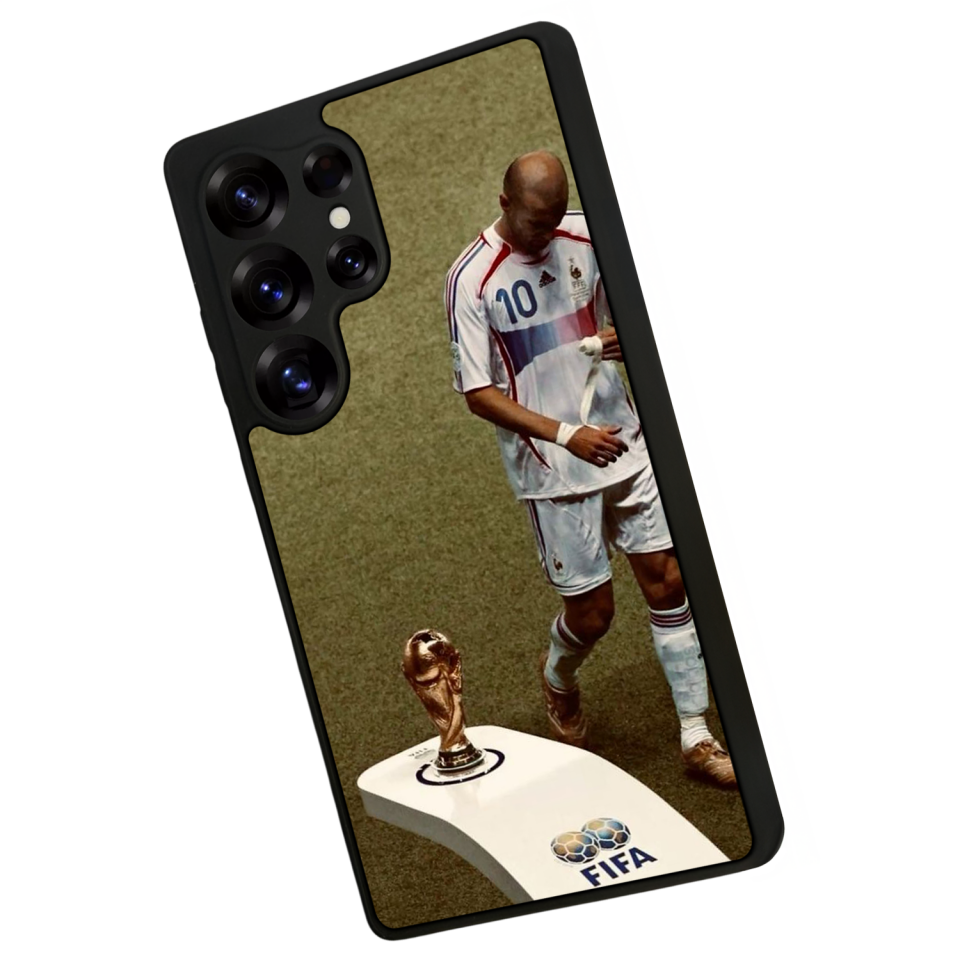 Samsung Galaxy S25 Ultra Uyumlu Zidane Tasarımlı Glossy Premium Kılıf