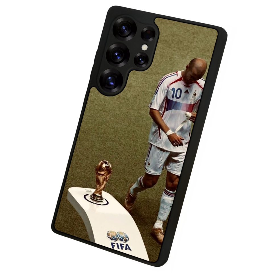 Samsung Galaxy S25 Ultra Uyumlu Zidane Tasarımlı Glossy Premium Kılıf