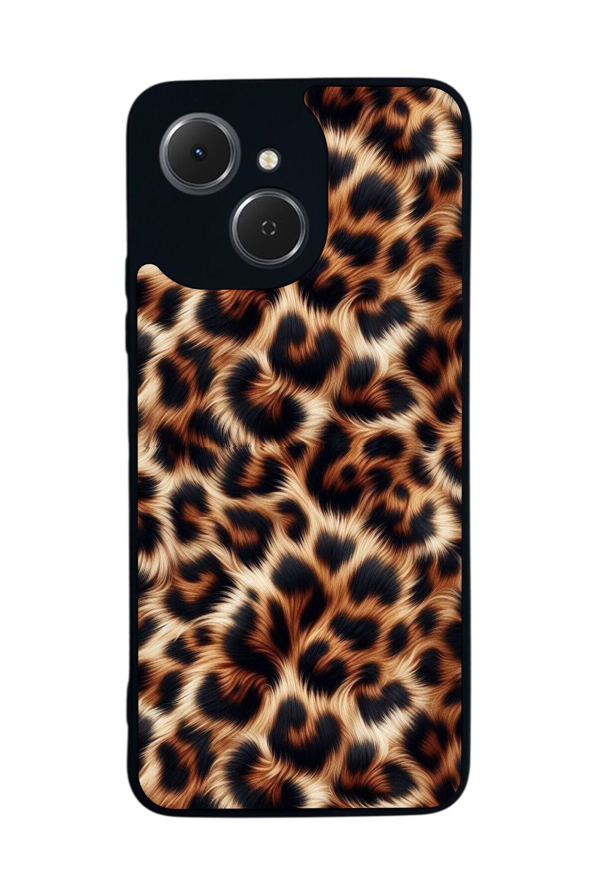 Tecno Spark 40C Uyumlu Leopar Tasarımlı Glossy Premium Kılıf