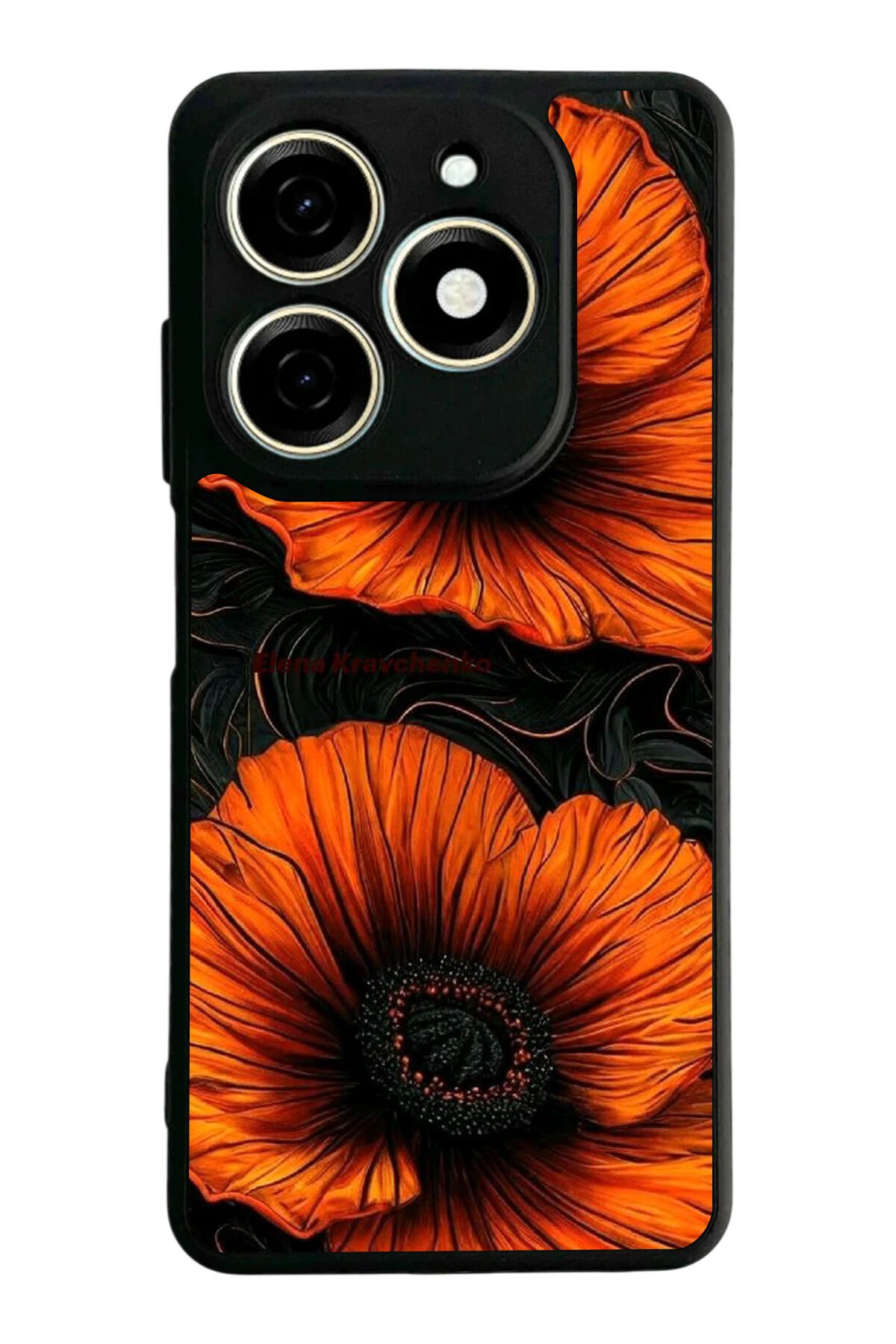 Tecno Spark 20/20C Uyumlu Botanik Tasarımlı Glossy Premium Kılıf