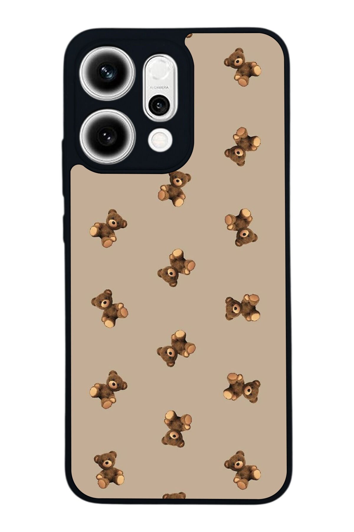 Oppo Reno 14 Uyumlu Ayı Tasarımlı Glossy Premium Kılıf