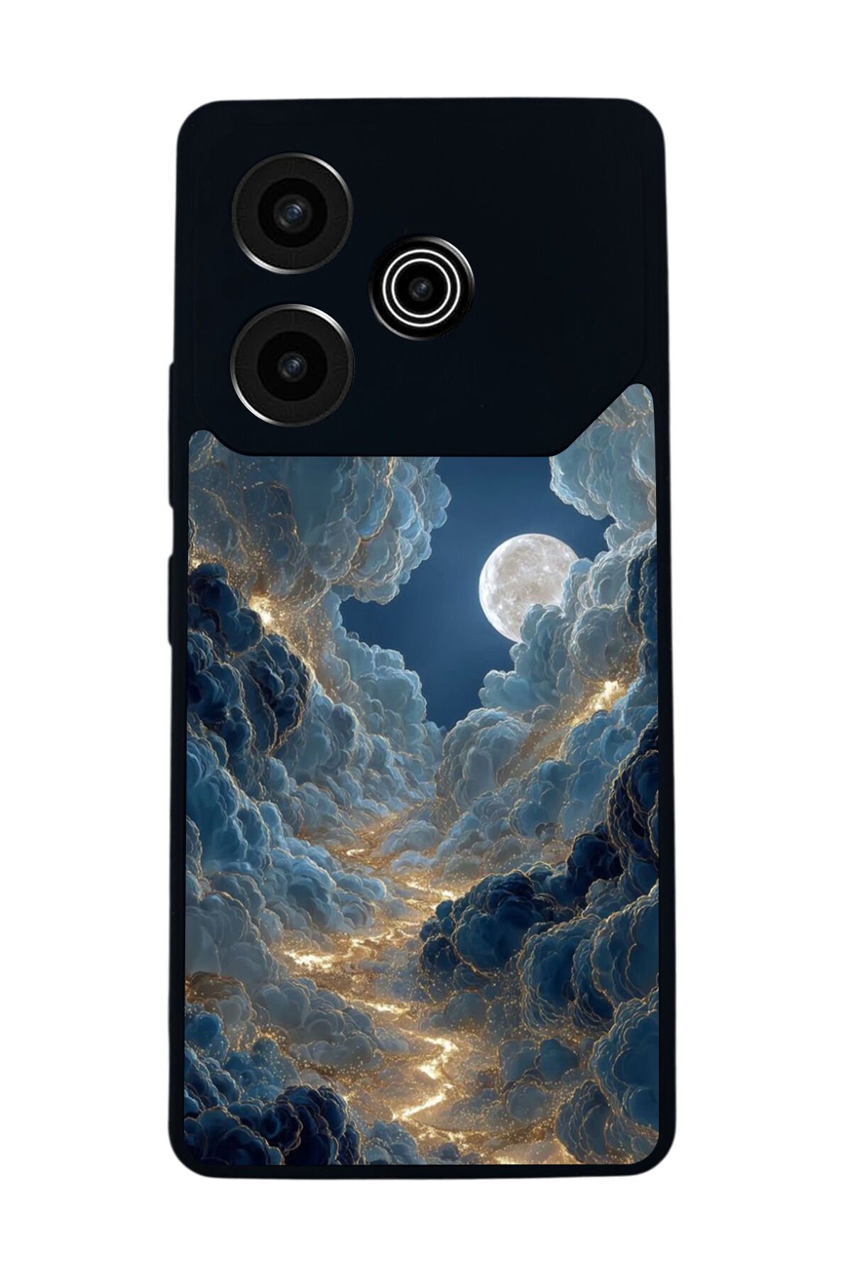 Tecno Pova 6 Uyumlu Ay Tasarımlı Glossy Premium Kılıf