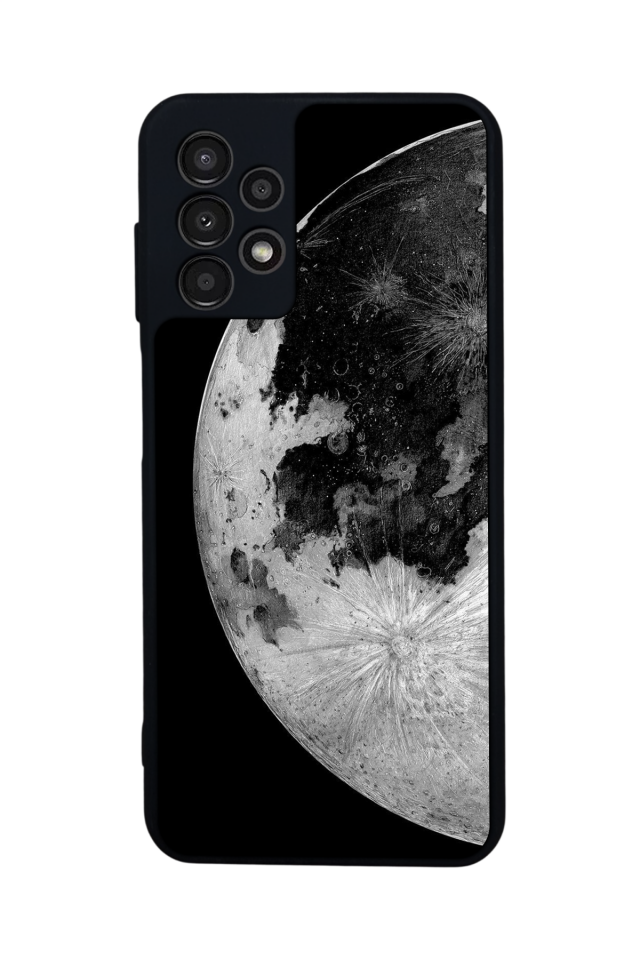 Samsung Galaxy A13 Uyumlu Ay Tasarımlı Glossy Premium Kılıf