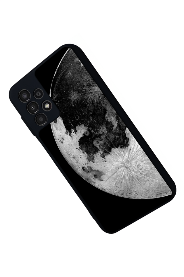 Samsung Galaxy A13 Uyumlu Ay Tasarımlı Glossy Premium Kılıf