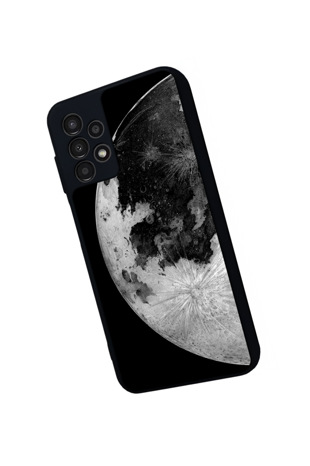 Samsung Galaxy A13 Uyumlu Ay Tasarımlı Glossy Premium Kılıf