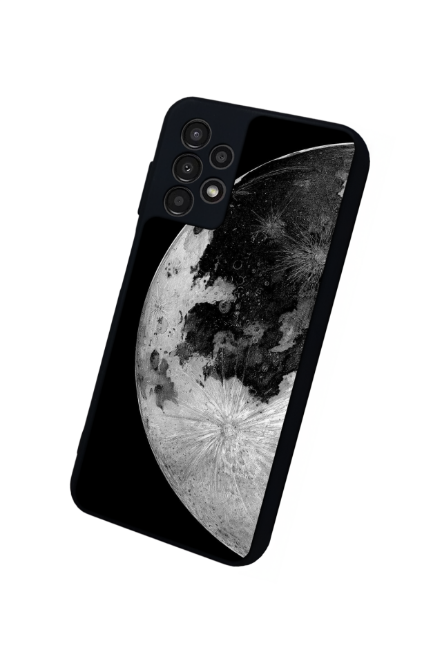 Samsung Galaxy A13 Uyumlu Ay Tasarımlı Glossy Premium Kılıf
