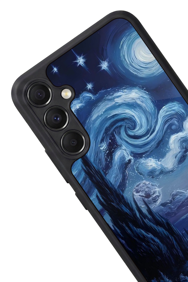 Samsung Galaxy M34 Uyumlu Ay Tasarımlı Glossy Premium Kılıf