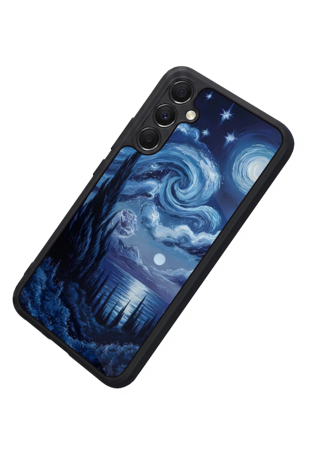Samsung Galaxy M34 Uyumlu Ay Tasarımlı Glossy Premium Kılıf