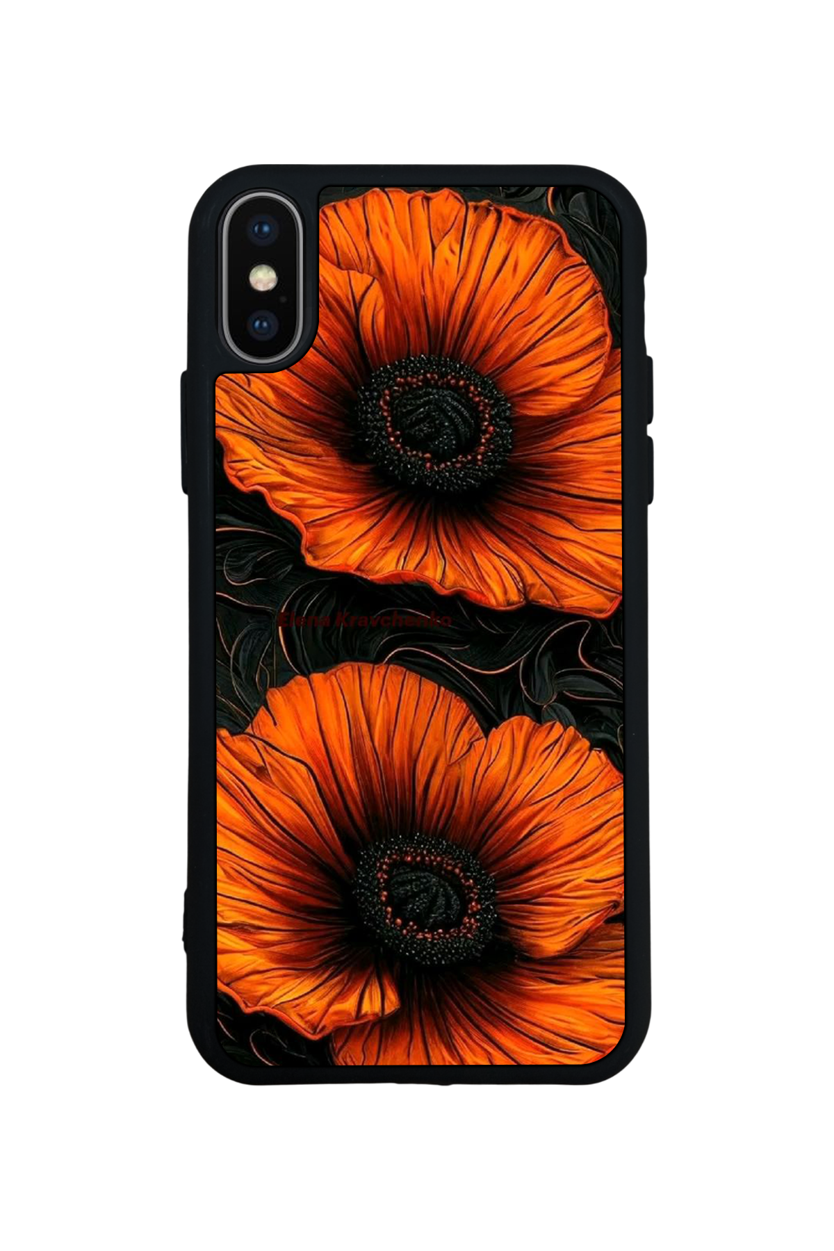 iPhone X/ XS Uyumlu Botanik Tasarımlı Glossy Premium Kılıf