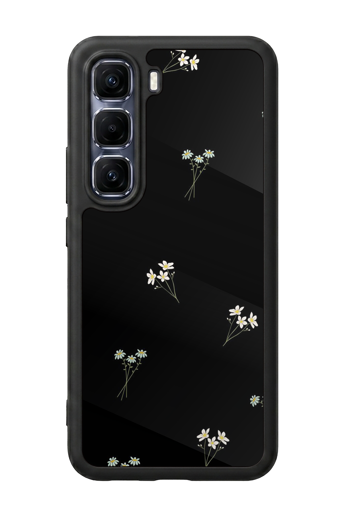 Infinix Hot 60 Pro Plus Uyumlu Cicek Tasarımlı Glossy Premium Kılıf