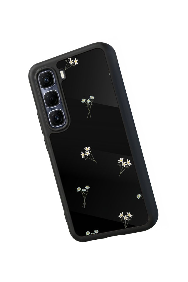 Infinix Hot 60 Pro Plus Uyumlu Cicek Tasarımlı Glossy Premium Kılıf