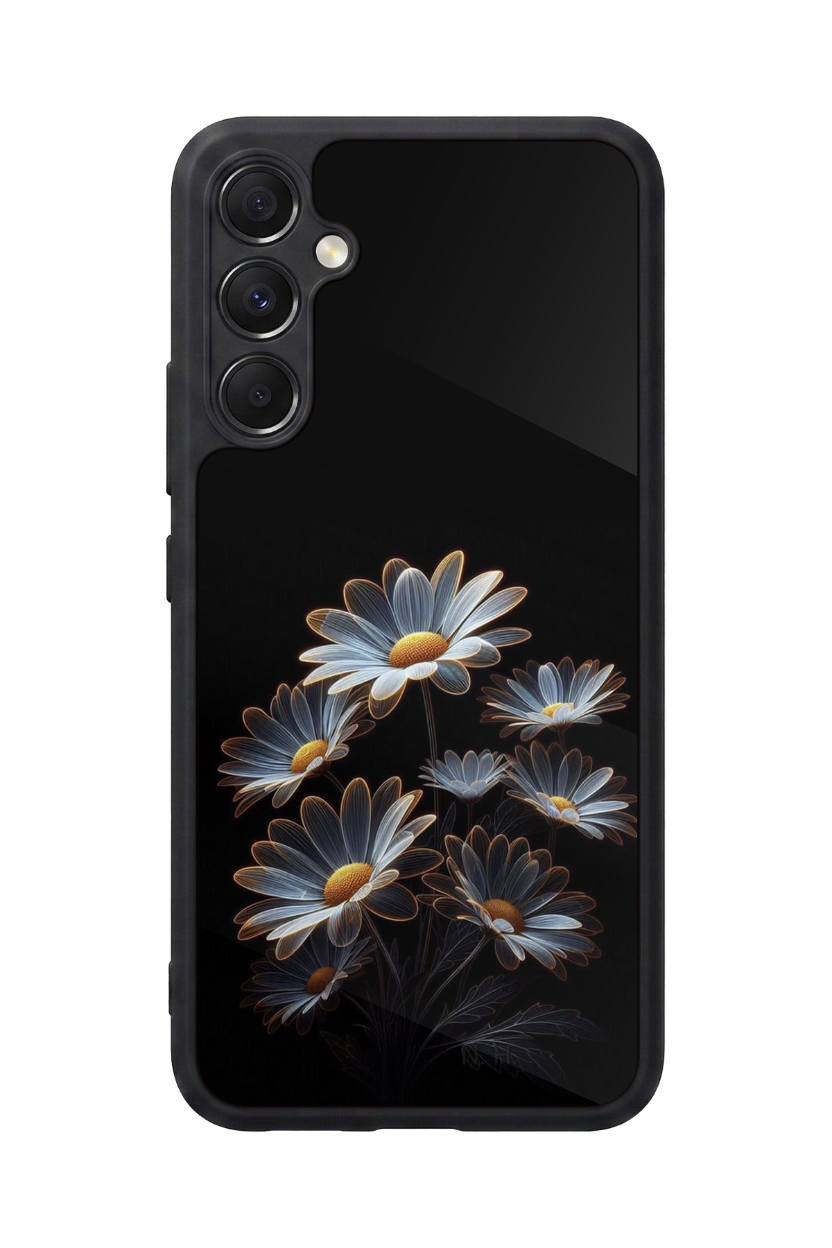 Samsung Galaxy A34 Uyumlu Cicek Tasarımlı Glossy Premium Kılıf
