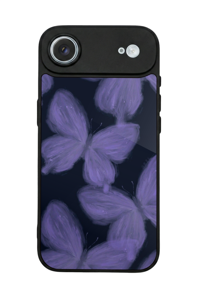 iPhone 17 Air Uyumlu Kelebek Tasarımlı Glossy Premium Kılıf