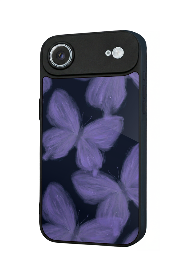 iPhone 17 Air Uyumlu Kelebek Tasarımlı Glossy Premium Kılıf