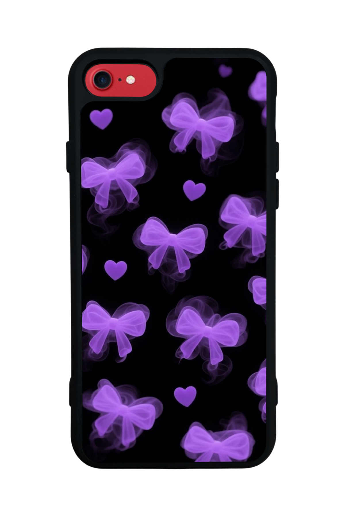 iPhone 7 Uyumlu Kurdele Tasarımlı Glossy Premium Kılıf