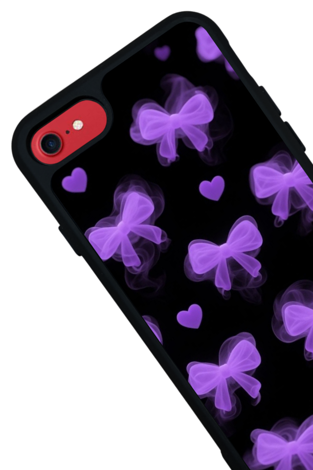 iPhone 7 Uyumlu Kurdele Tasarımlı Glossy Premium Kılıf