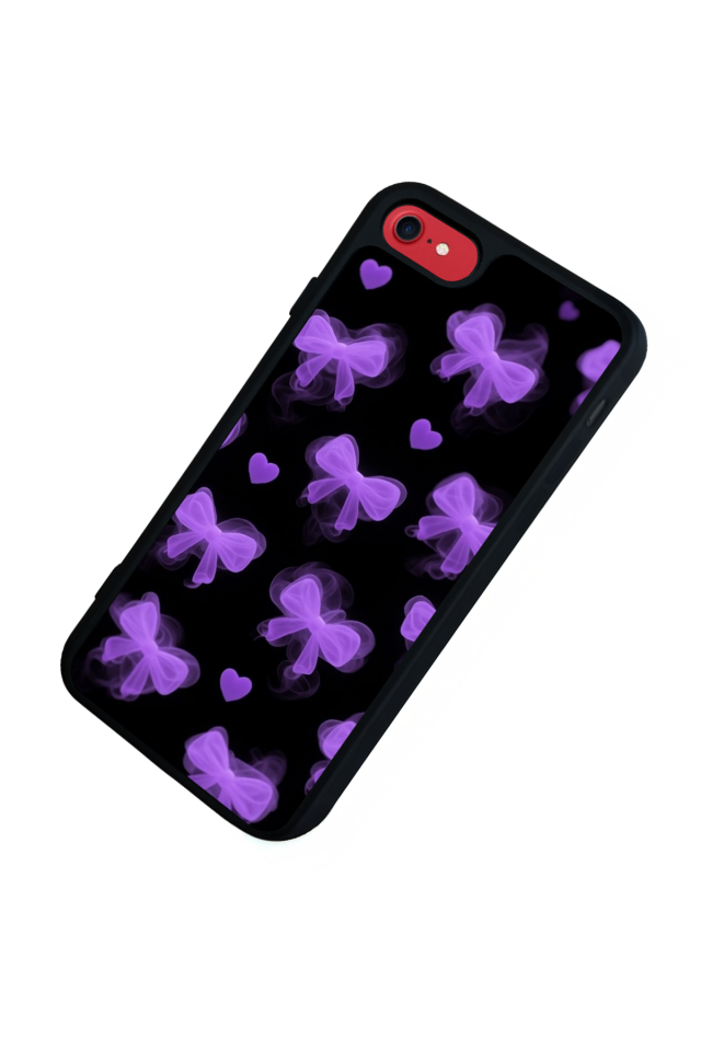 iPhone 7 Uyumlu Kurdele Tasarımlı Glossy Premium Kılıf