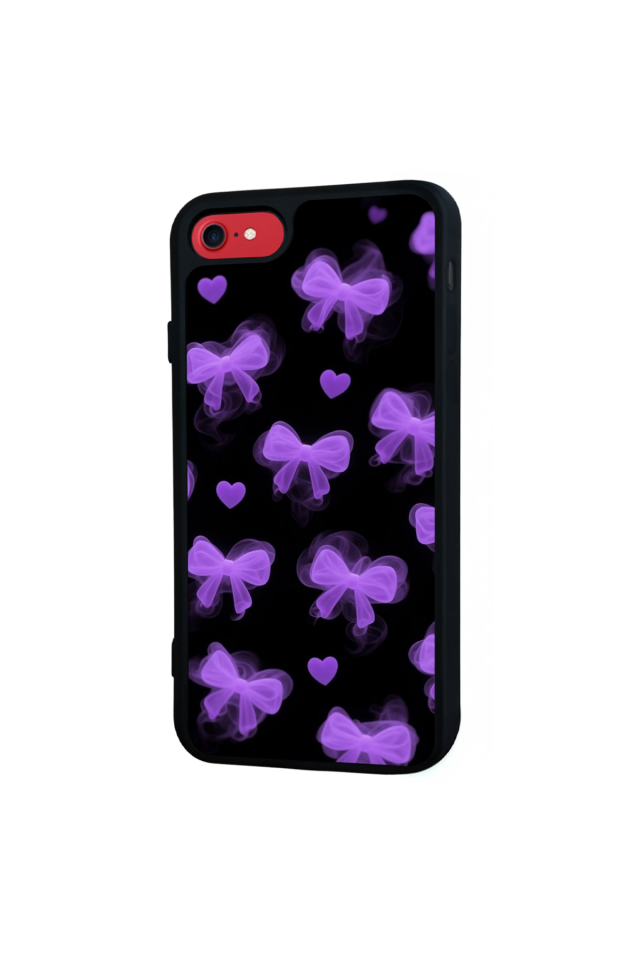 iPhone 7 Uyumlu Kurdele Tasarımlı Glossy Premium Kılıf