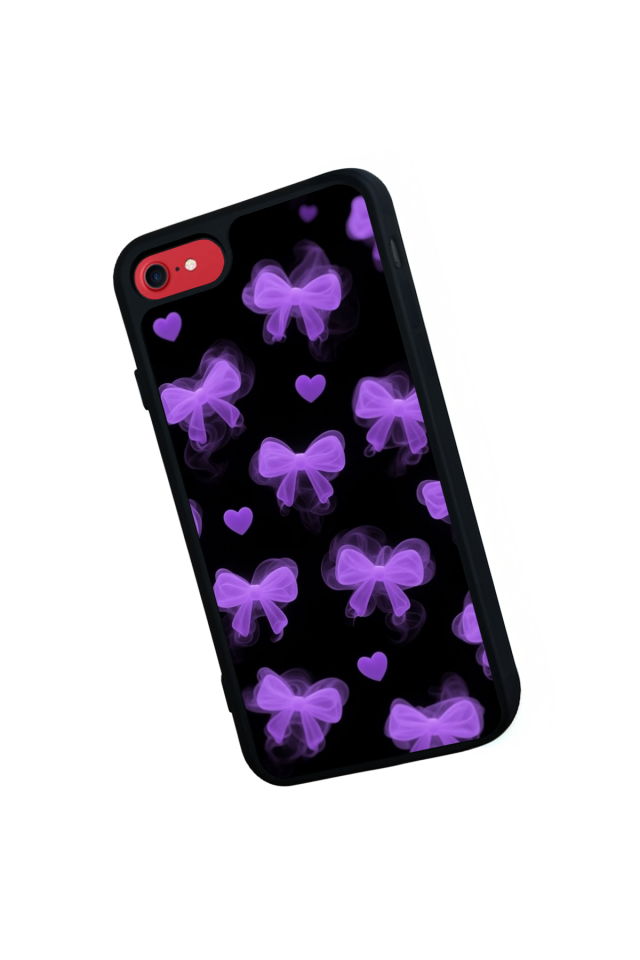 iPhone 7 Uyumlu Kurdele Tasarımlı Glossy Premium Kılıf