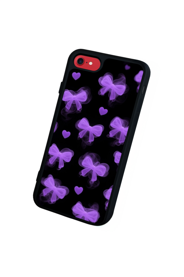 iPhone 7 Uyumlu Kurdele Tasarımlı Glossy Premium Kılıf