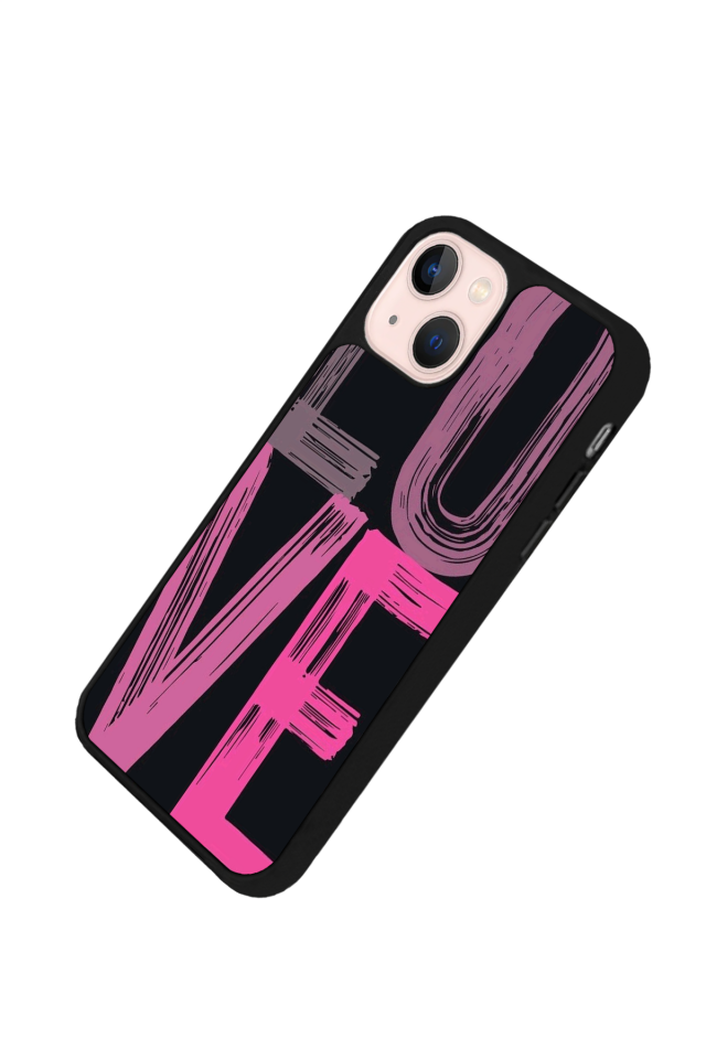 iPhone 13/14 Uyumlu Love Tasarımlı Glossy Premium Kılıf