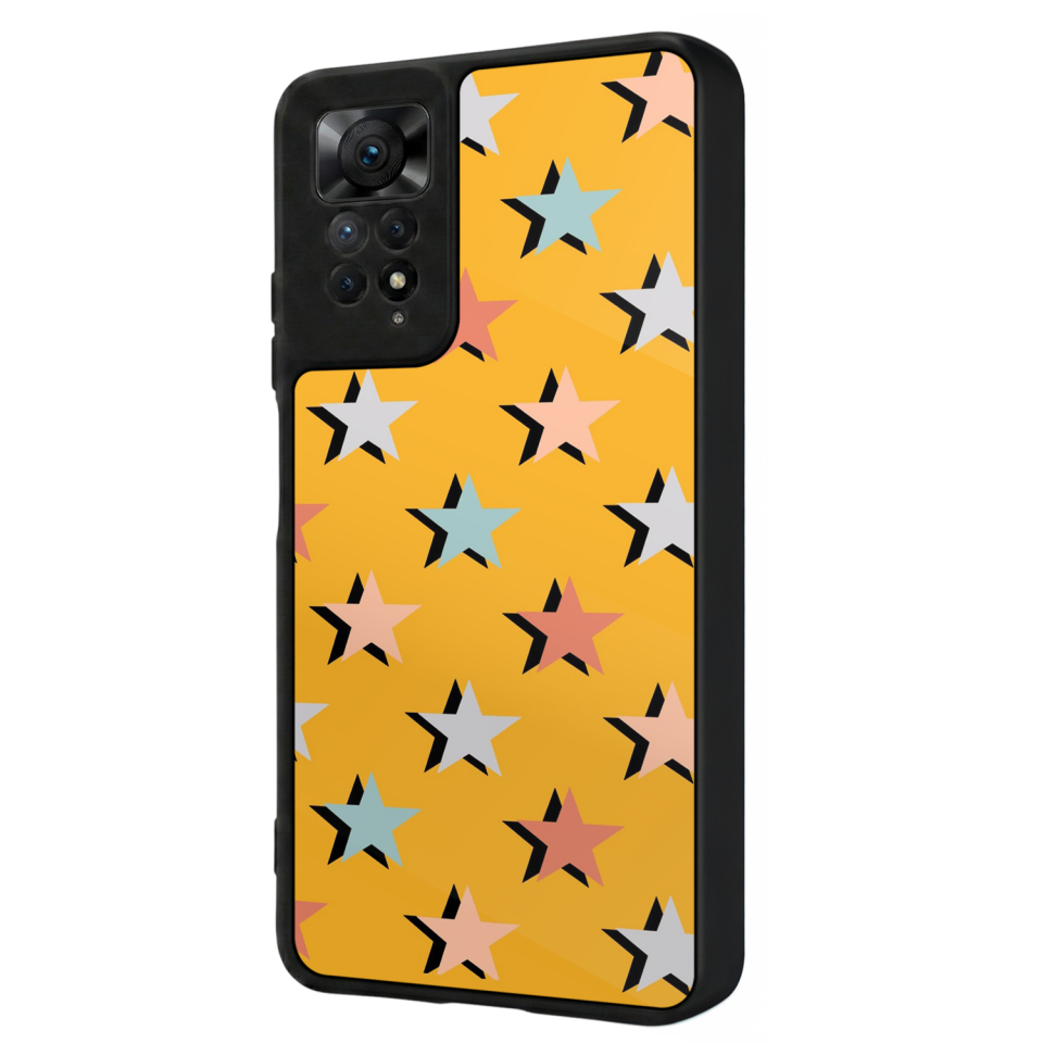 Xiaomi Redmi Note 11 Pro Uyumlu Retro Yildizlar Tasarımlı Glossy Premium Kılıf