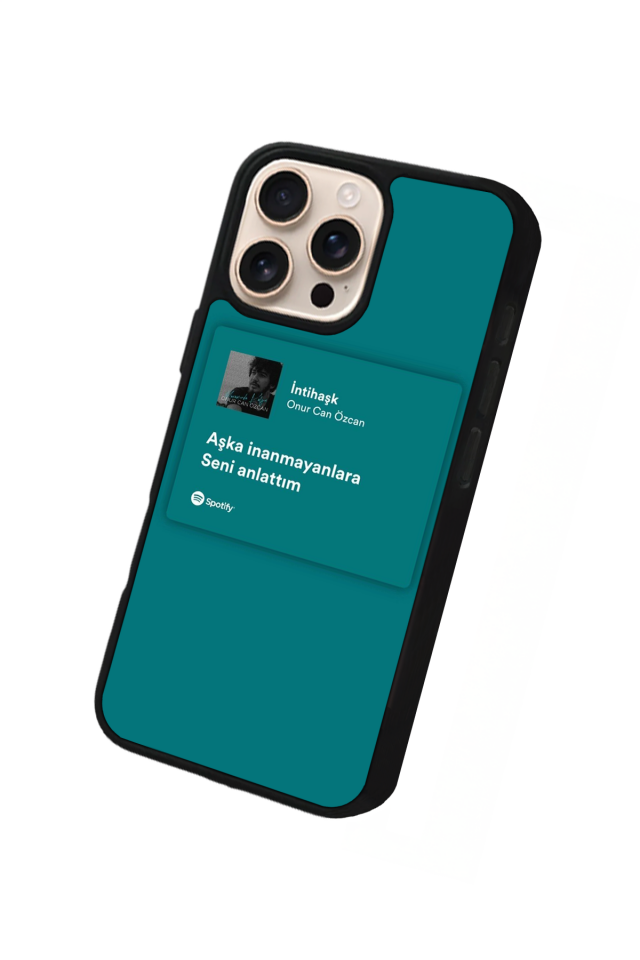 iPhone 16 Pro Uyumlu Sarki Sozleri Tasarımlı Glossy Premium Kılıf