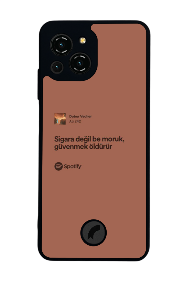 Reeder S23 Pro Max Uyumlu Sarki Sozleri Tasarımlı Glossy Premium Kılıf