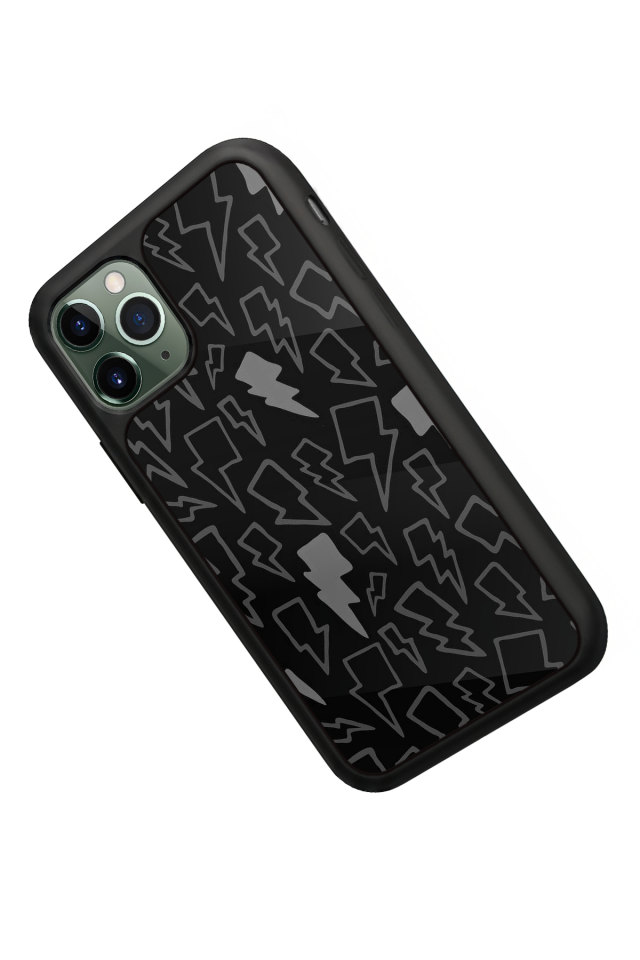 iPhone 11 Pro Max Uyumlu Simsek Tasarımlı Glossy Premium Kılıf