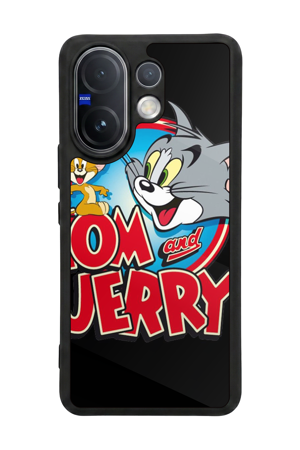 Vivo V60 Uyumlu Tom And Jerry Tasarımlı Glossy Premium Kılıf