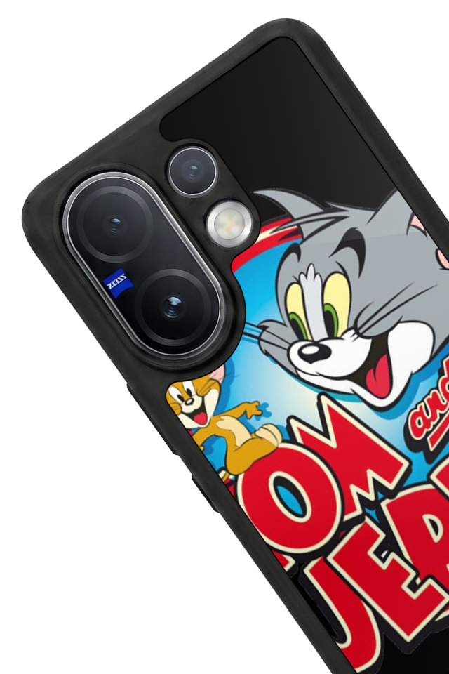 Vivo V60 Uyumlu Tom And Jerry Tasarımlı Glossy Premium Kılıf
